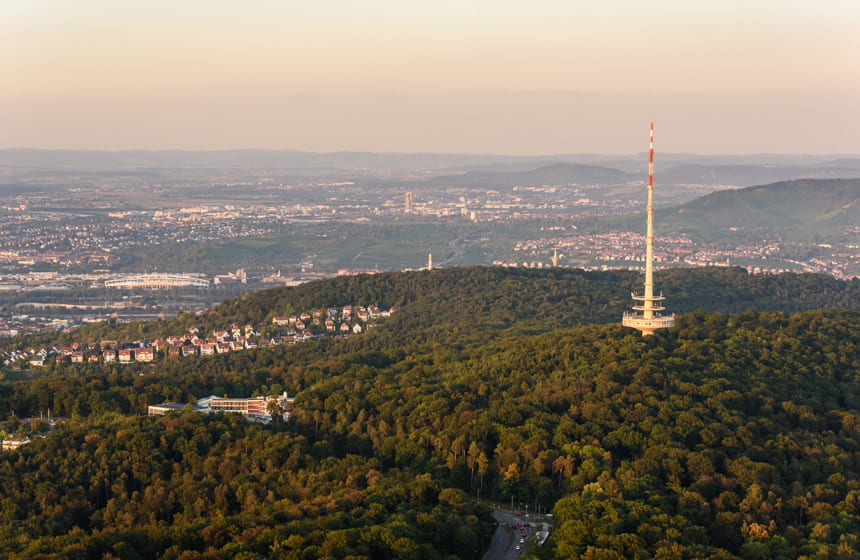 Der Fernsehturm in Stuttgart