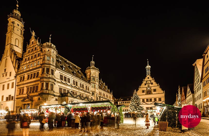 Weihnachtsmarkt in Rothenburg ob der Tauber