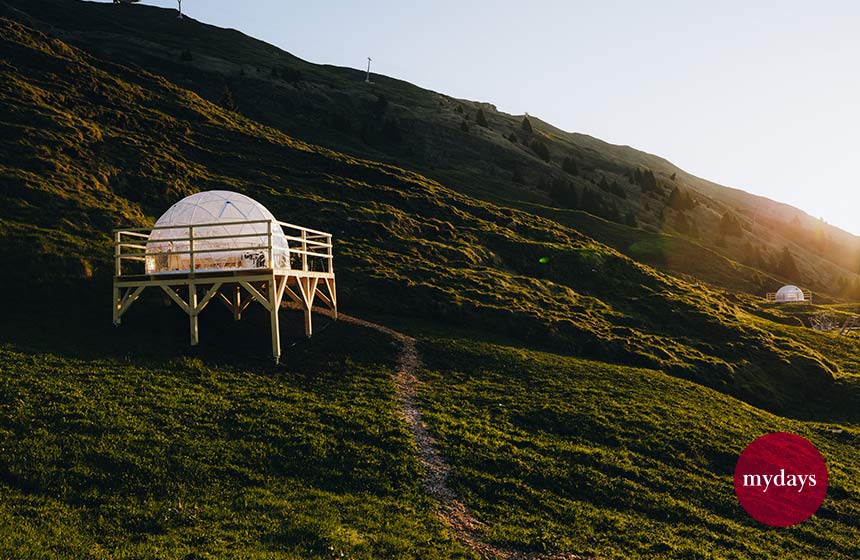 bubble hotels in den bergen