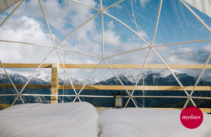 bubble hotels in den bergen