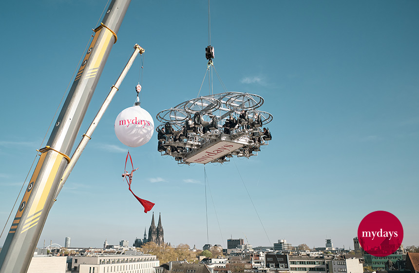 Showdinner in the Sky über Köln