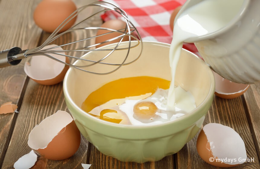 Eierlikör selber machen Milch und Eier
