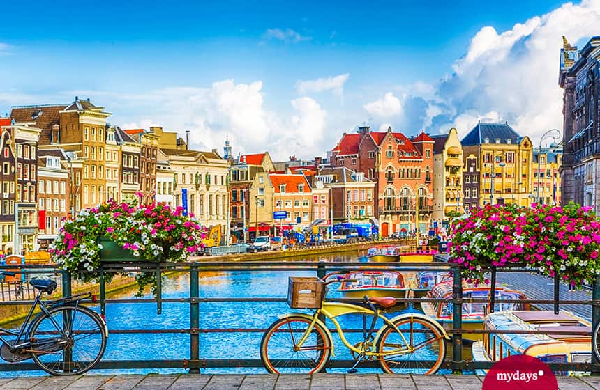 Ein Fahrrad in Amsterdam