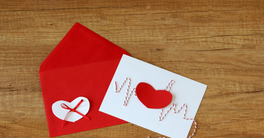 romantische Valentinskarten gestalten