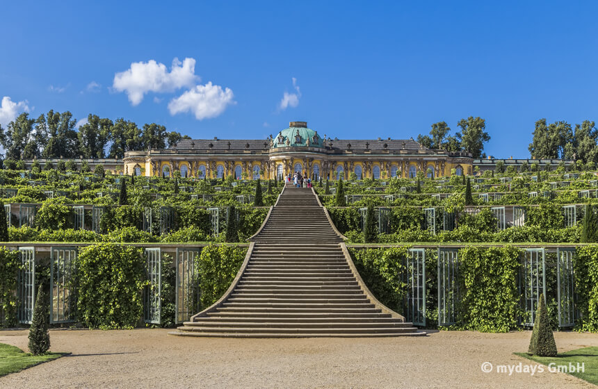 Das Schloss Sanssouci in Potsdam