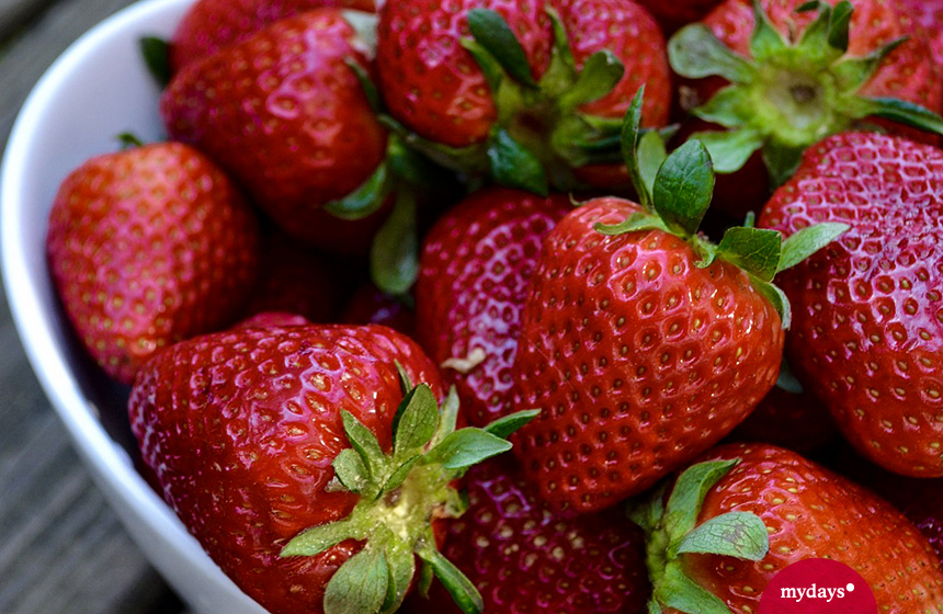 Erdbeeren haben eine besonders anziehende Farbe.