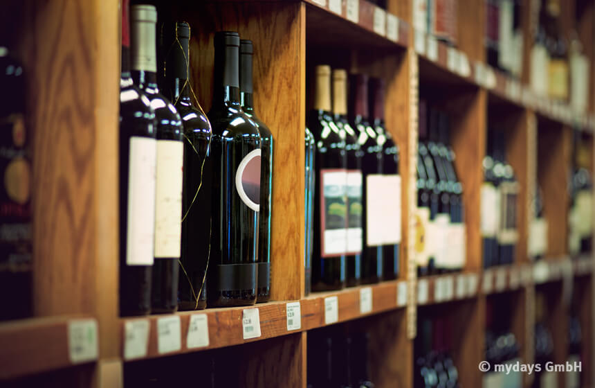 Im Weinguide wird geraten den Wein beim Fachhändler zu kaufen.