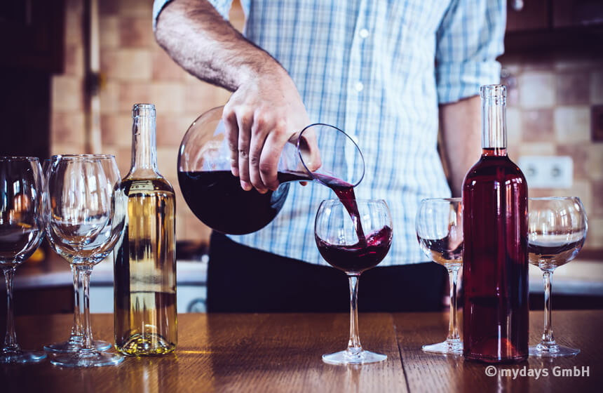 Der Weinguide verrät Dir mehr über die verschiedenen Geschmackssorten.