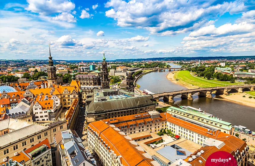Die Innenstadt Dresdens