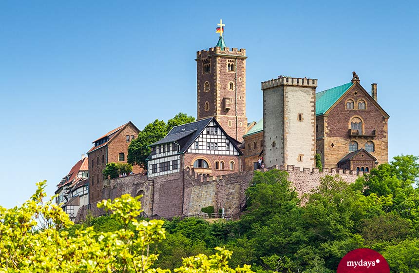 Die Wartburg in Eisenach ist ein bekanntes Ausflugsziel in Thüringen.