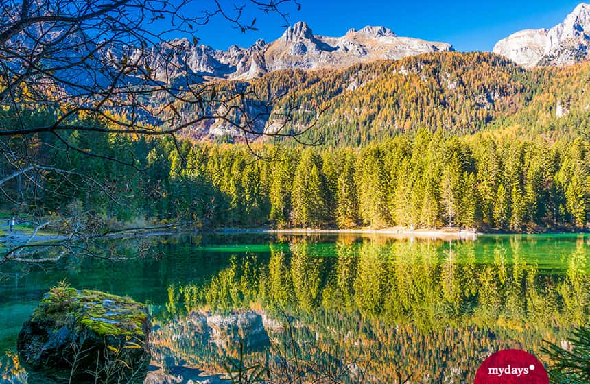 Der Tovelsee als schöner See in Oberitalien