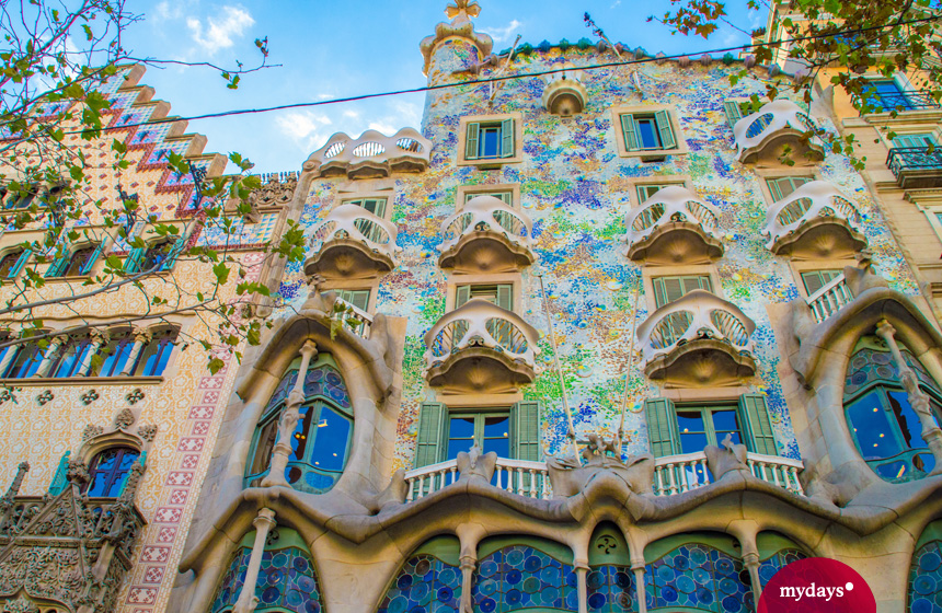 Wunderschöne Fassade Casa Batlló