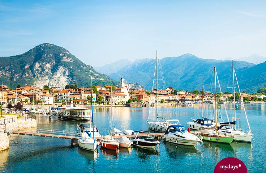 Der Langensee, Lago Maggiore, gehört zu den schönsten Seen in Oberitalien.