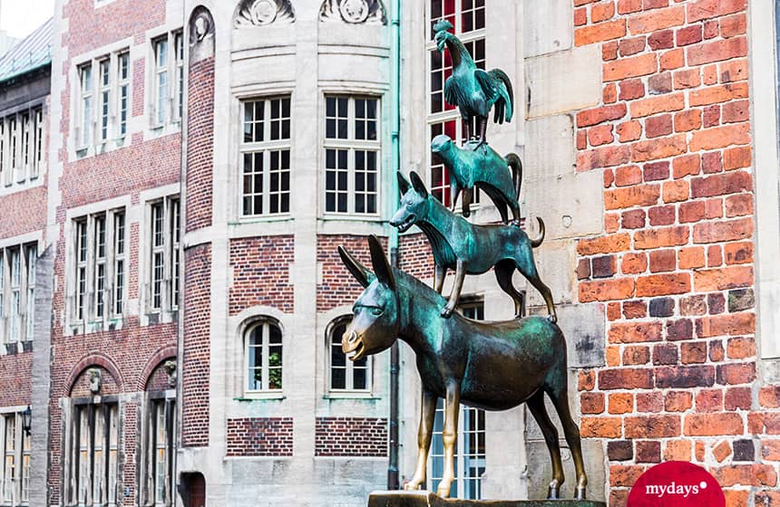 Das Denkmal der Bremer Stadtmusikanten