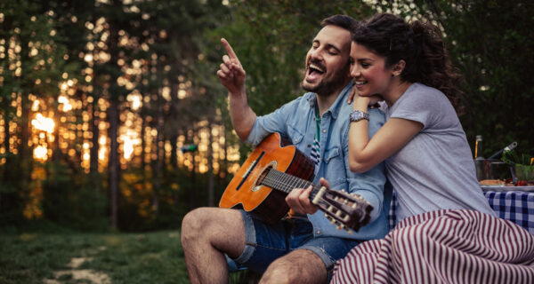 Paar Sonnenuntergang