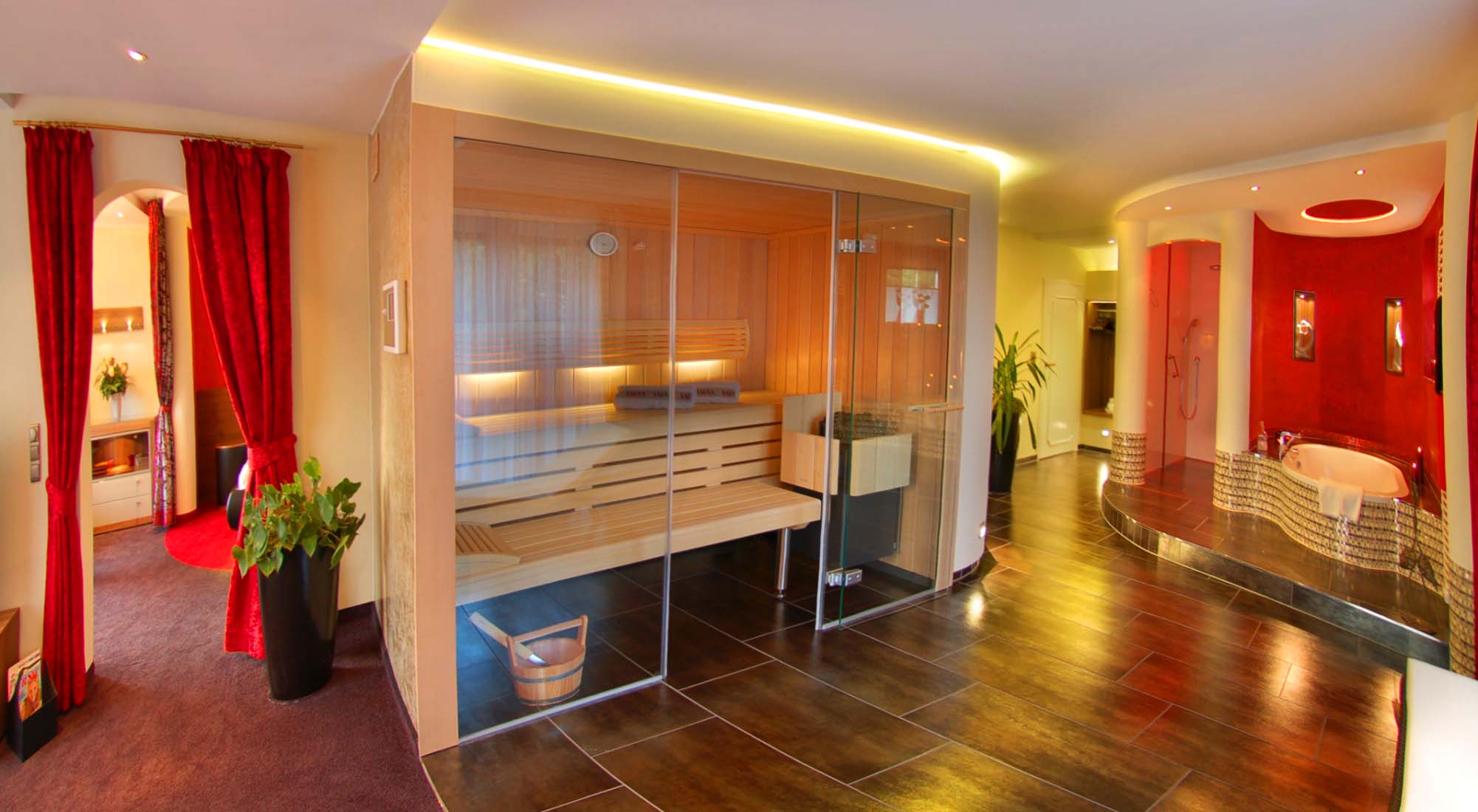 hotelzimmer mit sauna