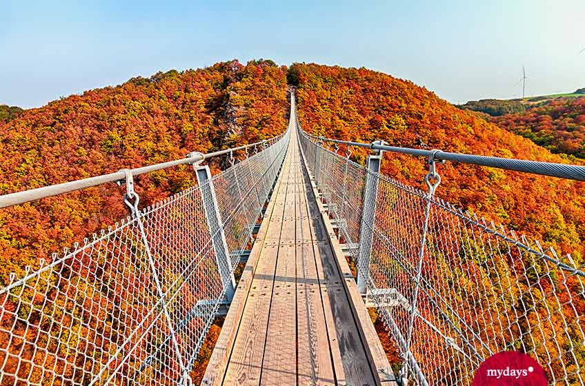 indian summer hängebrücke geierlay