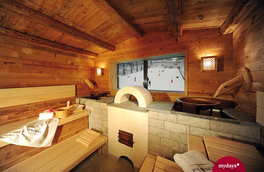 sauna skipiste wellnesshotel fire & ice neuss