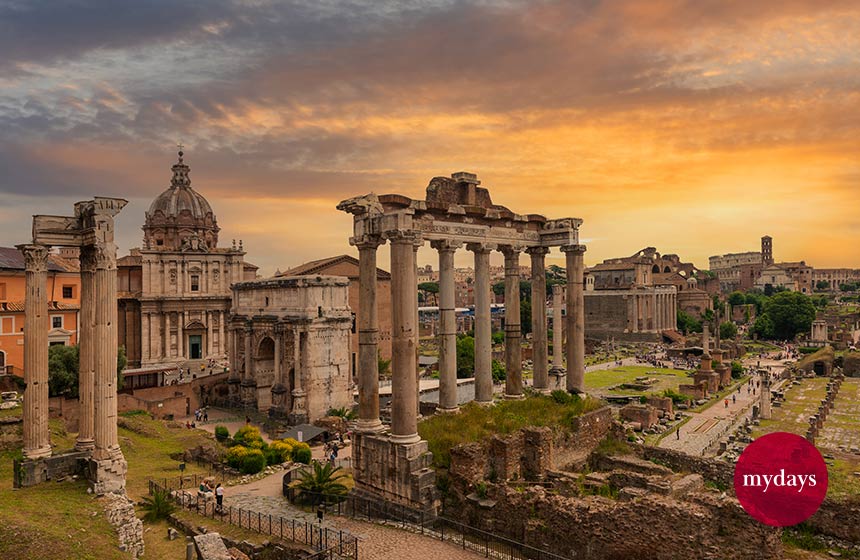 Bild der Ruinen des Forum Romanum