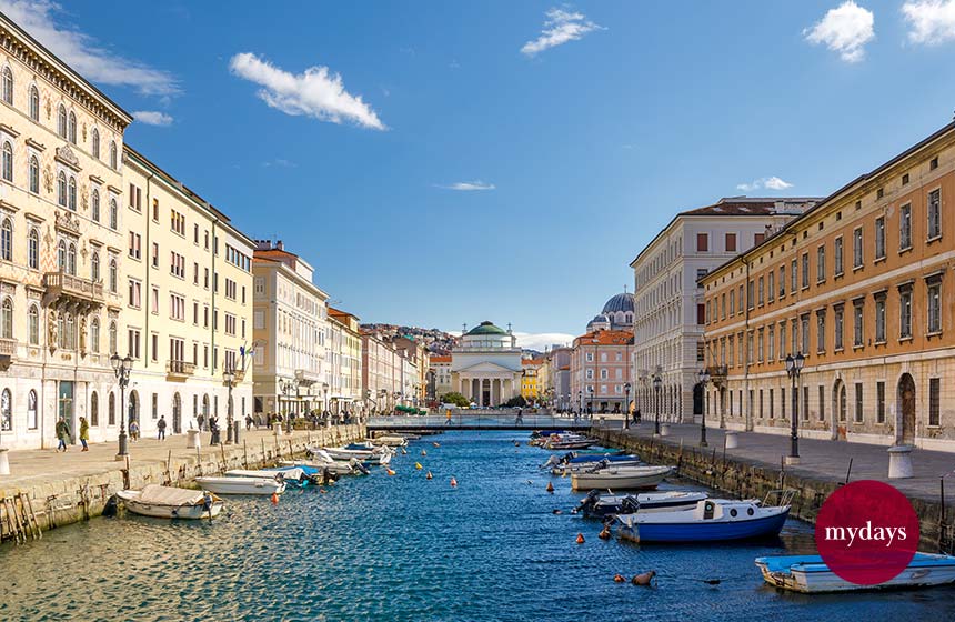 Bild des Canal Grande in Triest