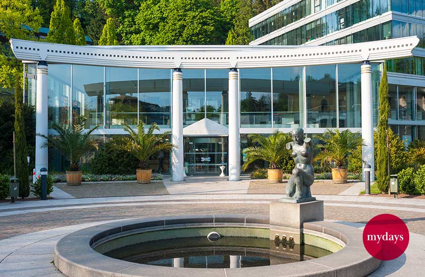 Foto vom Eingang der Caracalla Therme 