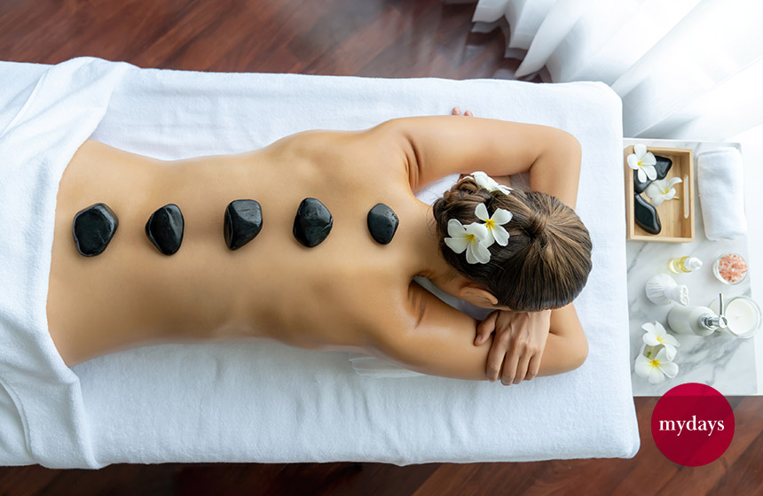 Hot Stone Massage im Day Spa